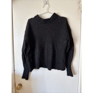 Everlane Women's Alpaca Blend Crew Neck Sweater Black | Small